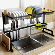 Load image into Gallery viewer, Stainless Steel Dish Rack Over Sink Organizer For Kitchen Supplies Dish Drainer Home Utensils Drying Rack For Dishes Cutlery
