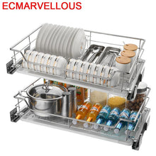 Load image into Gallery viewer, Para Armario De Cosina Accessories Drawer For Stainless Steel Organizer Cuisine Cozinha Kitchen Cabinet Storage Basket
