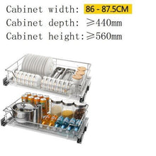 Load image into Gallery viewer, Para Armario De Cosina Accessories Drawer For Stainless Steel Organizer Cuisine Cozinha Kitchen Cabinet Storage Basket

